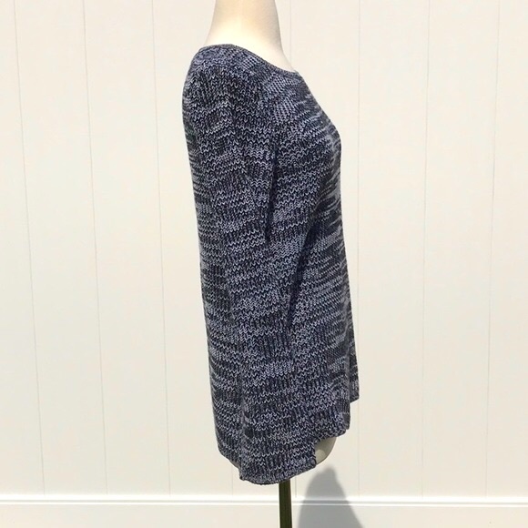 NWOT Cable & Gauge Black and White Knit Bell Sleeve Sweater Size Small - Picture 4 of 11